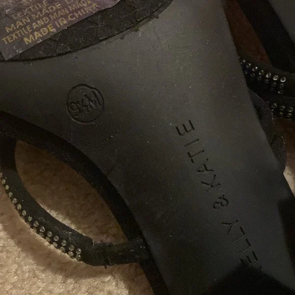 Kelly & Katie Black Rhinestone Heel - Picture 9 of 9